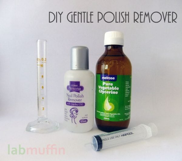 DIY Gentle (but effective) glycerin nail polish remover Lab Muffin