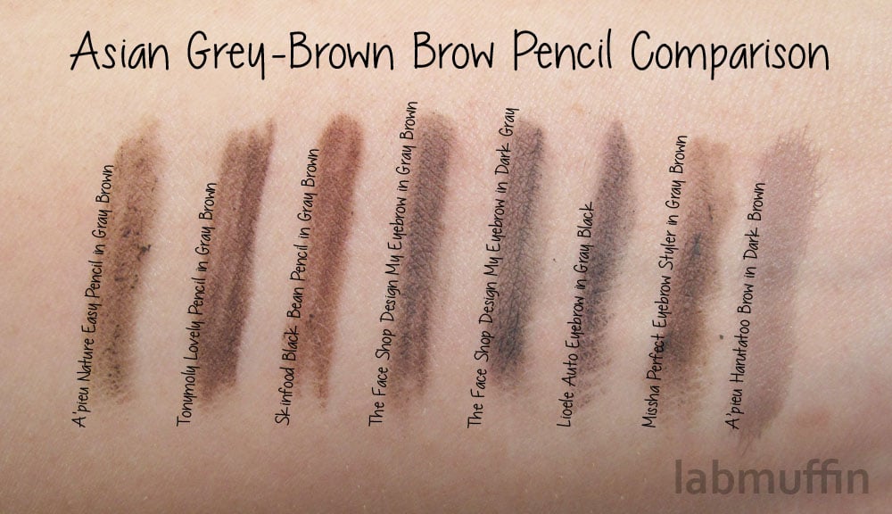 dark gray eyebrow pencil