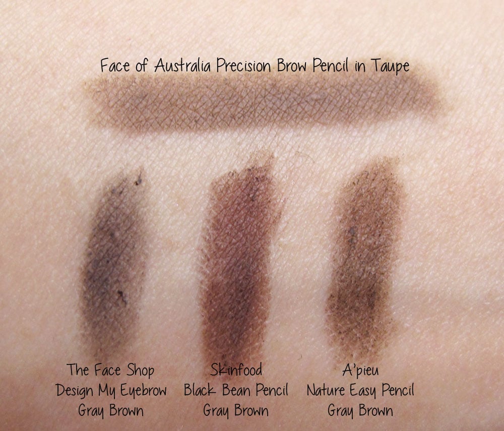 A brow pencil comparison (Review and swatches) – Bubbly Michelle