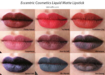Eccentric Cosmetics Matte Liquid Lipsticks Swatches and Review