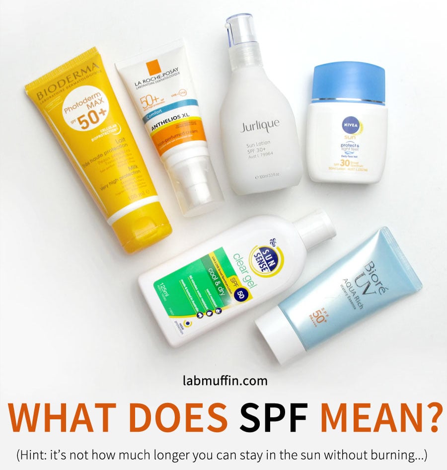 meaning of spf sunscreen