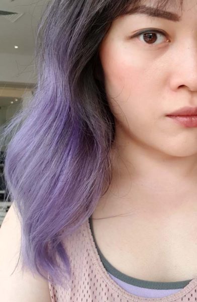 Freshly dyed purple hair - What to Expect After You Bleach Your Asian Hair