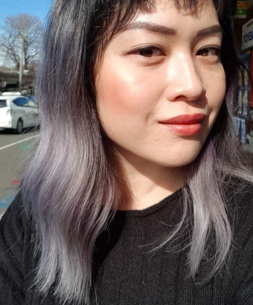 Faded purple on bleached Asian hair - What to Expect After You Bleach Your Asian Hair