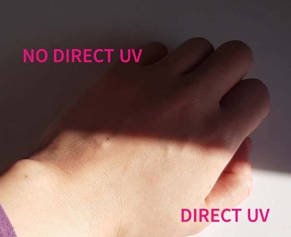 Direct UV: sun vs shade