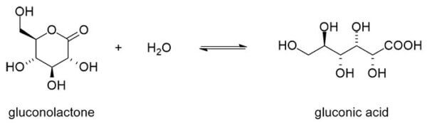 gluconolactone gluconic acid