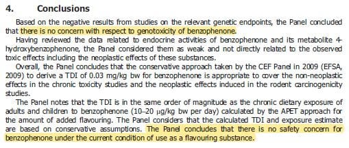 EFSA conclusions