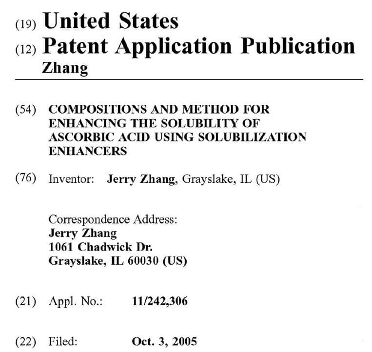 Zhang Patent