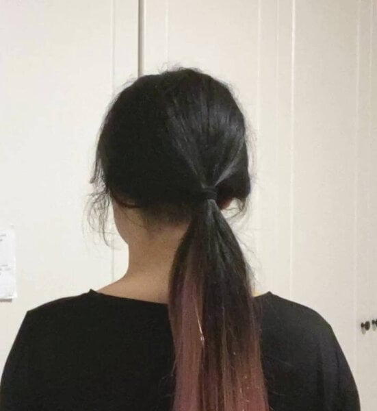 undercut with ponytail from behind