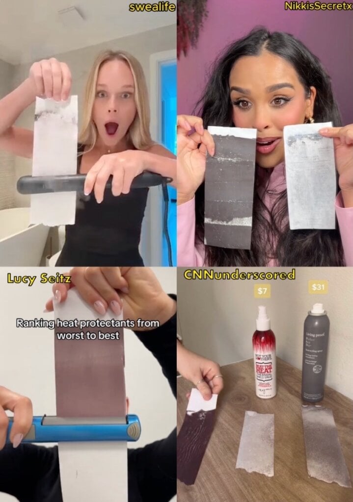 viral heat protectant tests