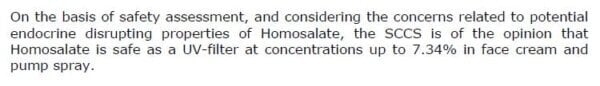 homosalate 1