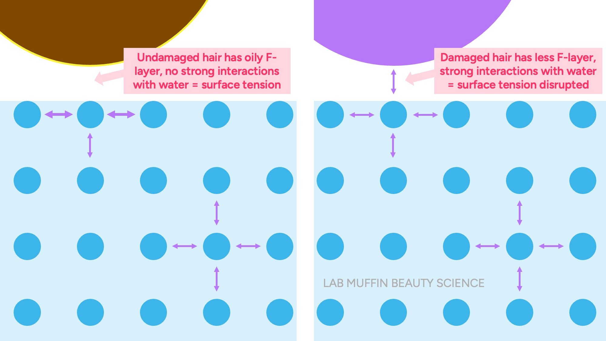surface tension hair porosity test