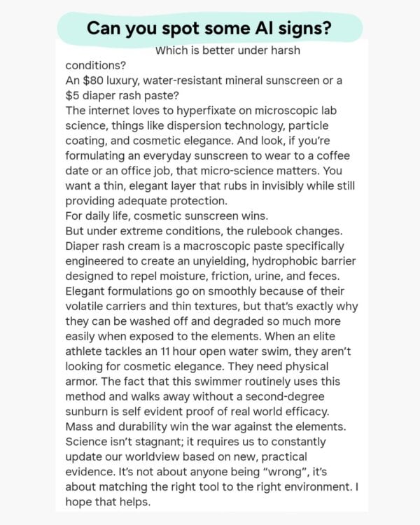 How to spot AI science slop | Lab Muffin Beauty Science